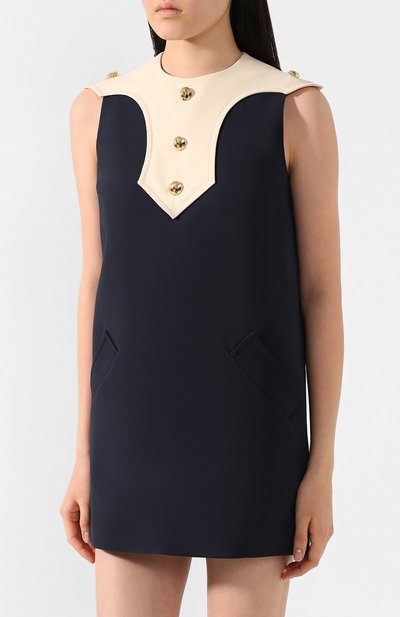 Платье из смеси шелка и шерсти GUCCI, арт. 597324/ZAD88, фото 3