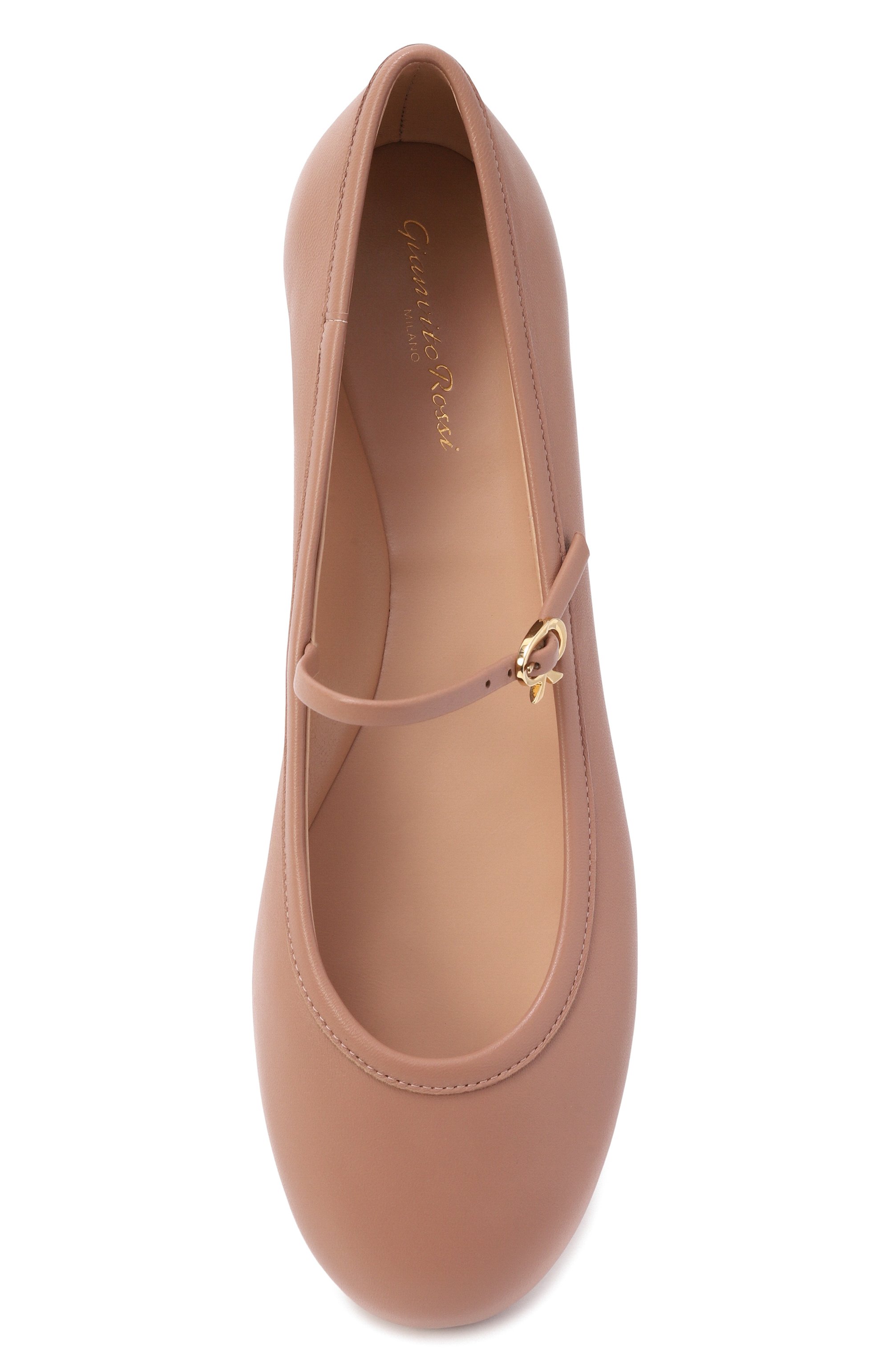 Кожаные балетки carla GIANVITO ROSSI, арт. G22223.05G0M.NAPPRAL, фото 6