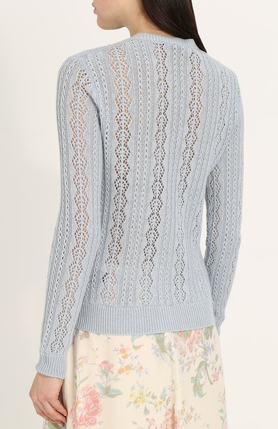 Кардиган фактурной вязки из смеси льна и кашемира RALPH LAUREN, арт. 290698926, фото 4