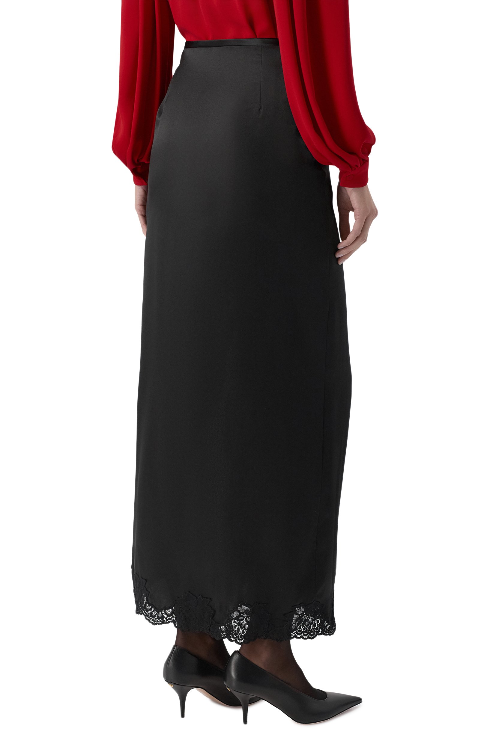 Атласная юбка VALENTINO, арт. 9B0RAFQ0/8M6, фото 4