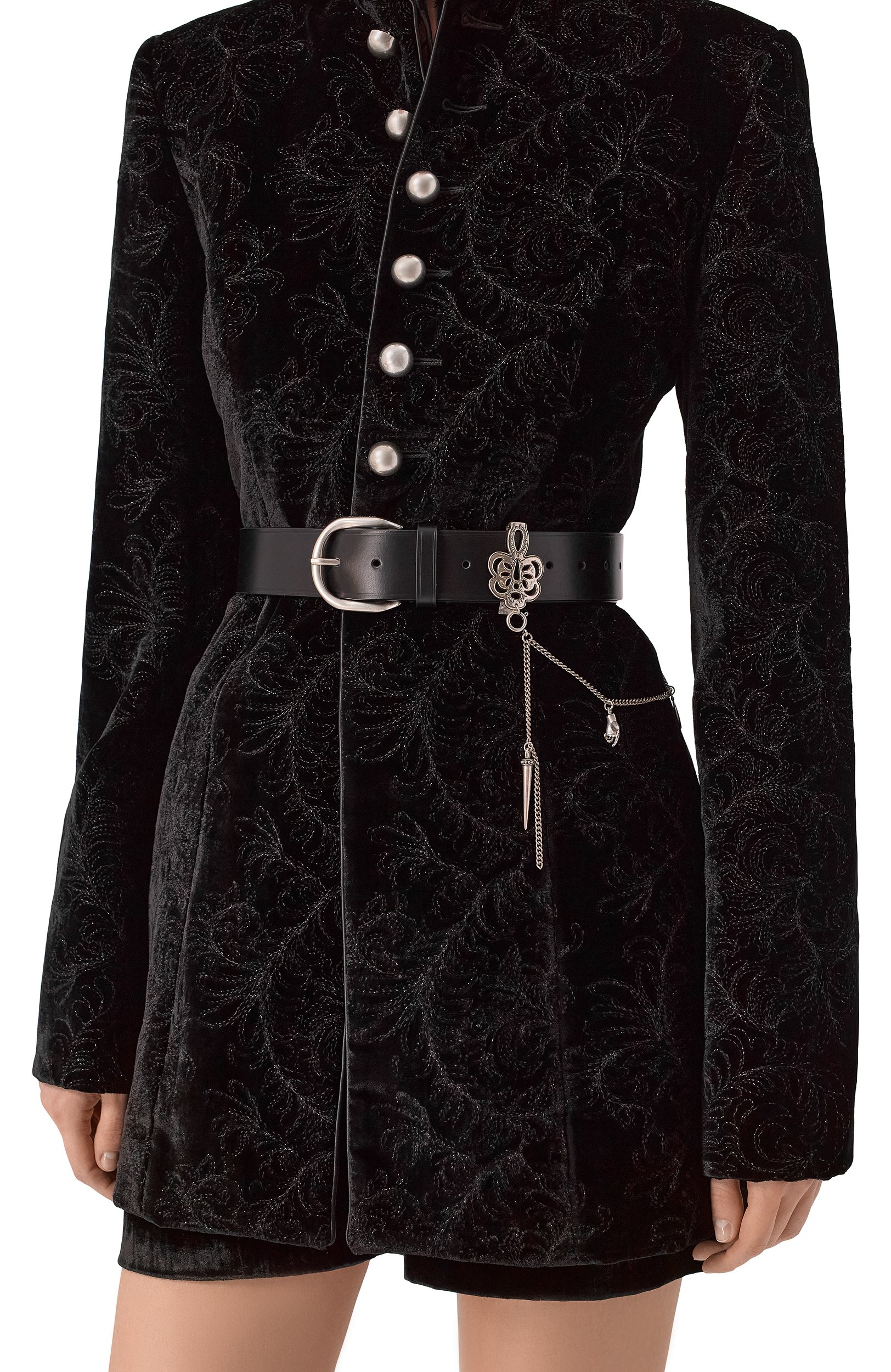 Кожаный ремень ANN DEMEULEMEESTER черного цвета по цене 64350 руб., арт. B0014369/LT128, фото 2 Кожаный ремень ANN DEMEULEMEESTER, арт. B0014369/LT128, фото 2
