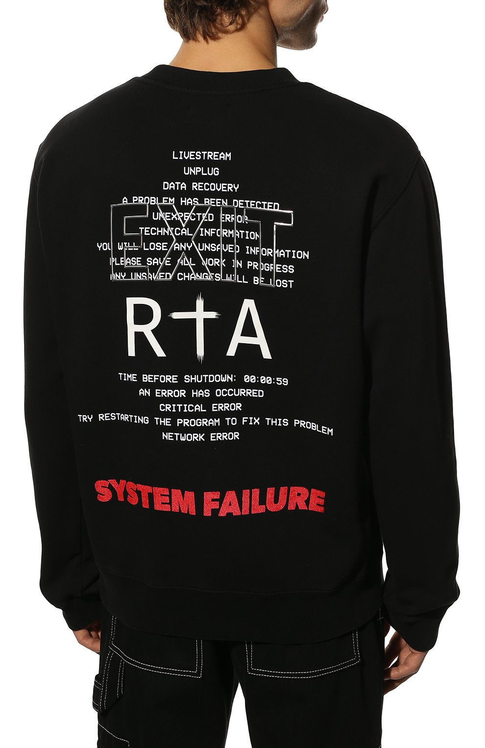 Хлопковый свитшот RTA, арт. MS22-A213-0033BSSFE, фото 4