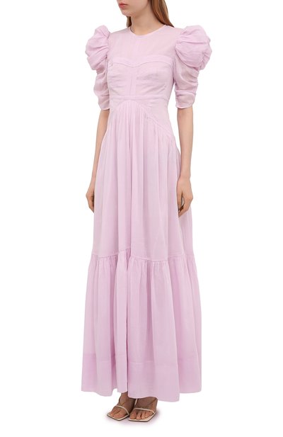 Платье из хлопка и шелка ISABEL MARANT, арт. R01999-21E025I/KATICI, фото 3
