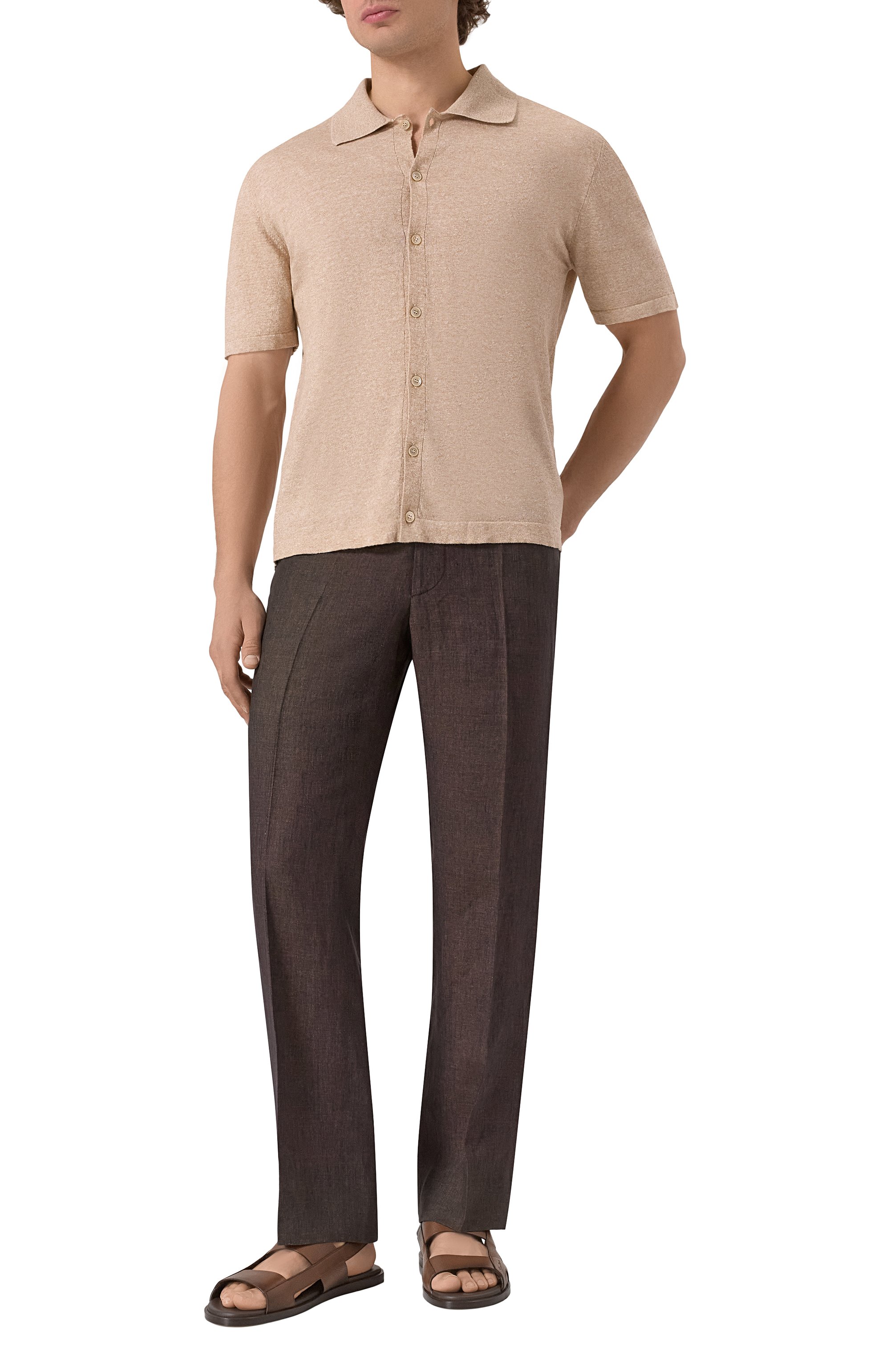 Рубашка изо льна и хлопка DANIELE FIESOLI, арт. DF5272, фото 2