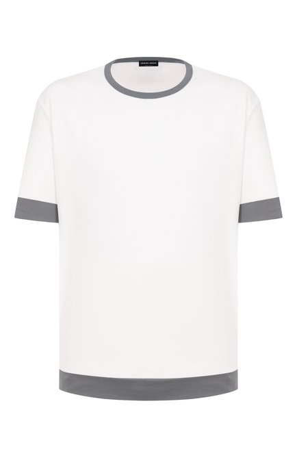 Мужская хлопковая футболка GIORGIO ARMANI, арт. GM001948/TE10333