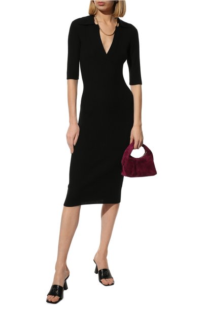Шерстяное платье DRIES VAN NOTEN черного цвета по цене 74150 руб., арт. 221-011286-4701, фото 2 Шерстяное платье DRIES VAN NOTEN, арт. 221-011286-4701, фото 2