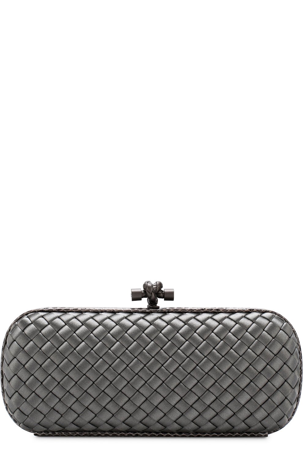 Клатч stretch knot из сатина с отделкой из кожи змеи BOTTEGA VENETA, арт. 202031/VG0H9, фото 1