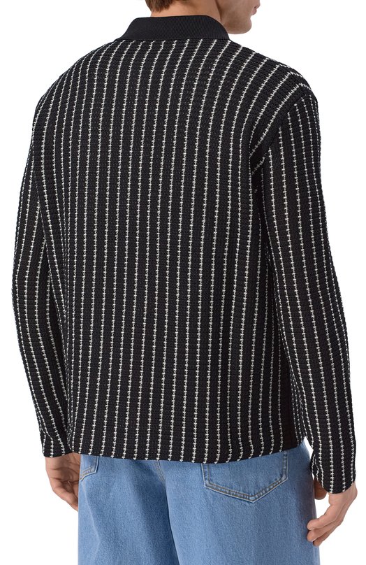 Хлопковый кардиган Jil Sander J22DL0358/J15467 Чёрно-белый  J22DL0358/J15467 Фото 4