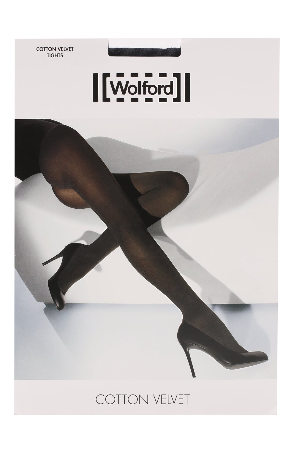 Колготки cotton velvet WOLFORD синего цвета по цене 7900 руб., арт. 11130, фото 1 Колготки cotton velvet WOLFORD, арт. 11130, фото 1