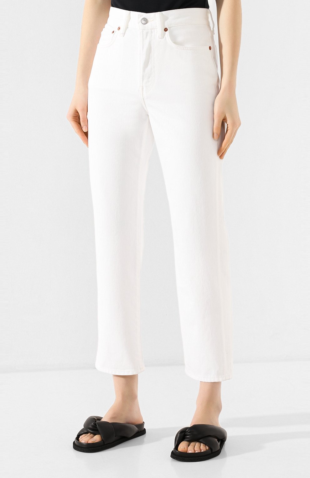 Джинсы ACNE STUDIOS белого цвета по цене 22800 руб., арт. A00126/W, фото 3 Джинсы ACNE STUDIOS, арт. A00126/W, фото 3
