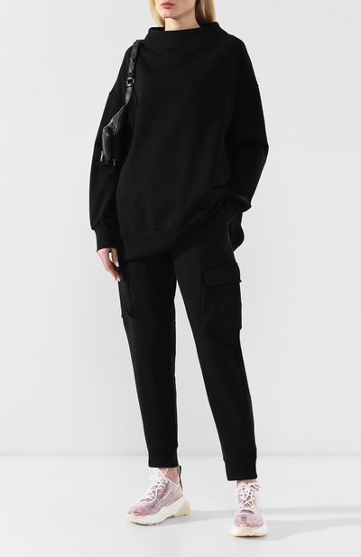 Хлопковый пуловер YOHJI YAMAMOTO черного цвета по цене 51350 руб., арт. FZ-T55-008, фото 2 Хлопковый пуловер YOHJI YAMAMOTO, арт. FZ-T55-008, фото 2