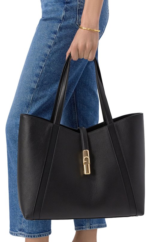 Сумка-тоут Furla Goccia large Furla WB01788/BX3353 Чёрный  WB01788/BX3353 Фото 2
