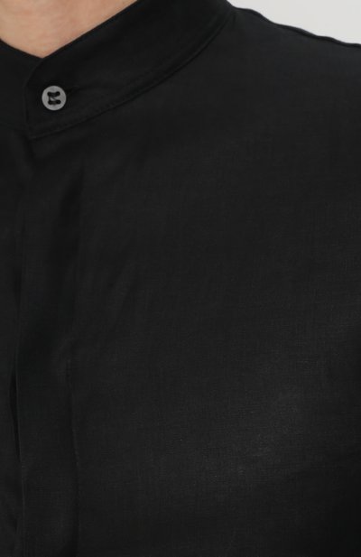 Удлиненная льняная рубашка с воротником-стойкой MANUEL MARTE, арт. S6103, фото 5