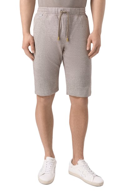 Шорты изо льна и хлопка CAPOBIANCO, арт. 18M753.LUR0., фото 3