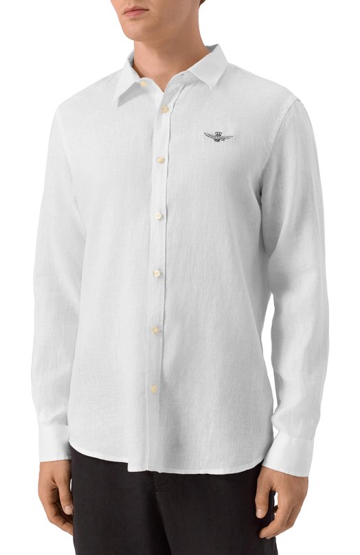 Льняная рубашка Aeronautica Militare CA1239CT3089 Белый  CA1239CT3089 Фото 3