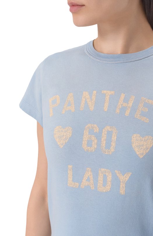 Хлопковая футболка Valentino 8B3MG24Y/9GL Голубой  8B3MG24Y/9GL Фото 5