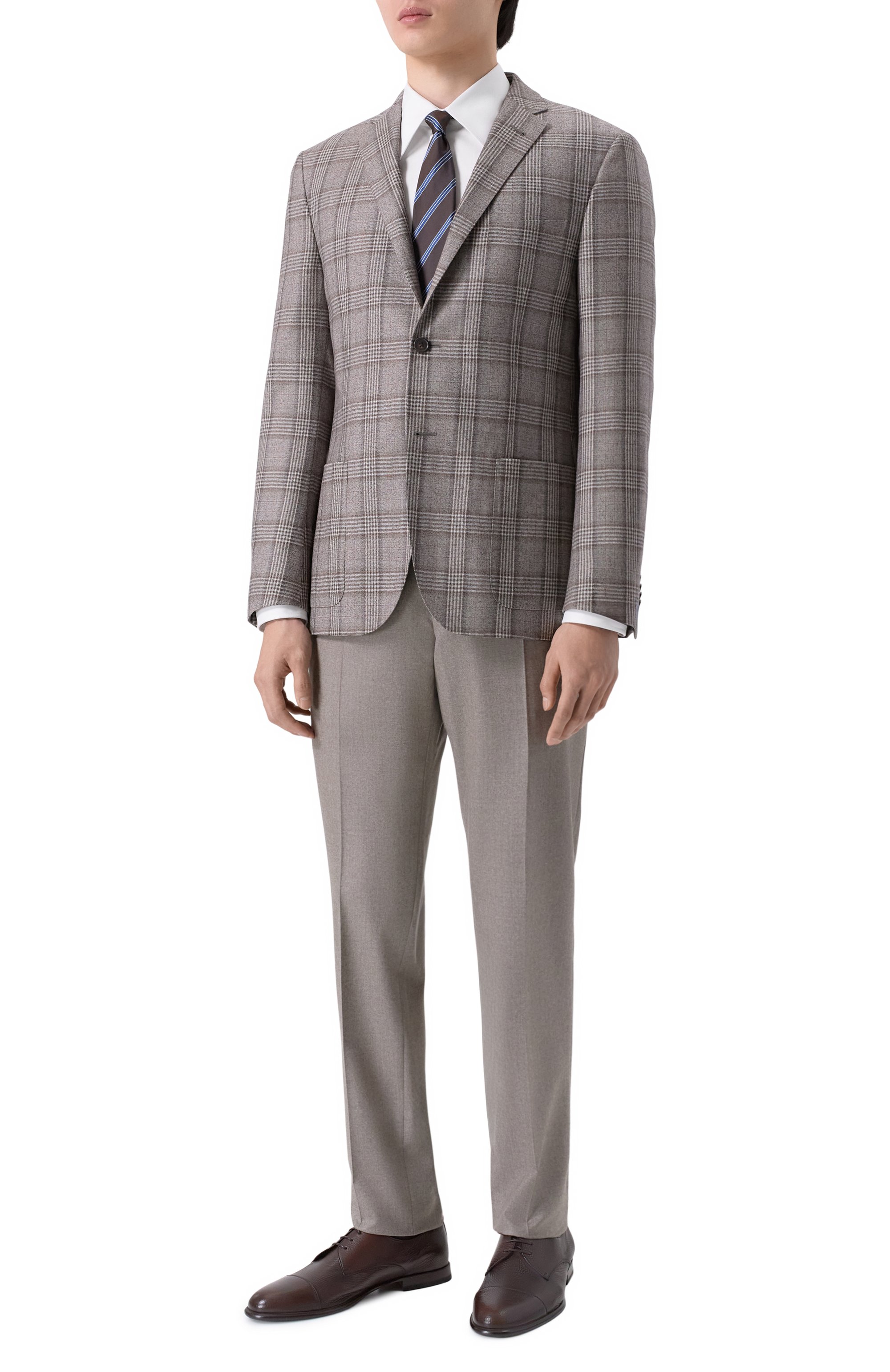 Хлопковая сорочка BRUNELLO CUCINELLI, арт. MW6040621, фото 2