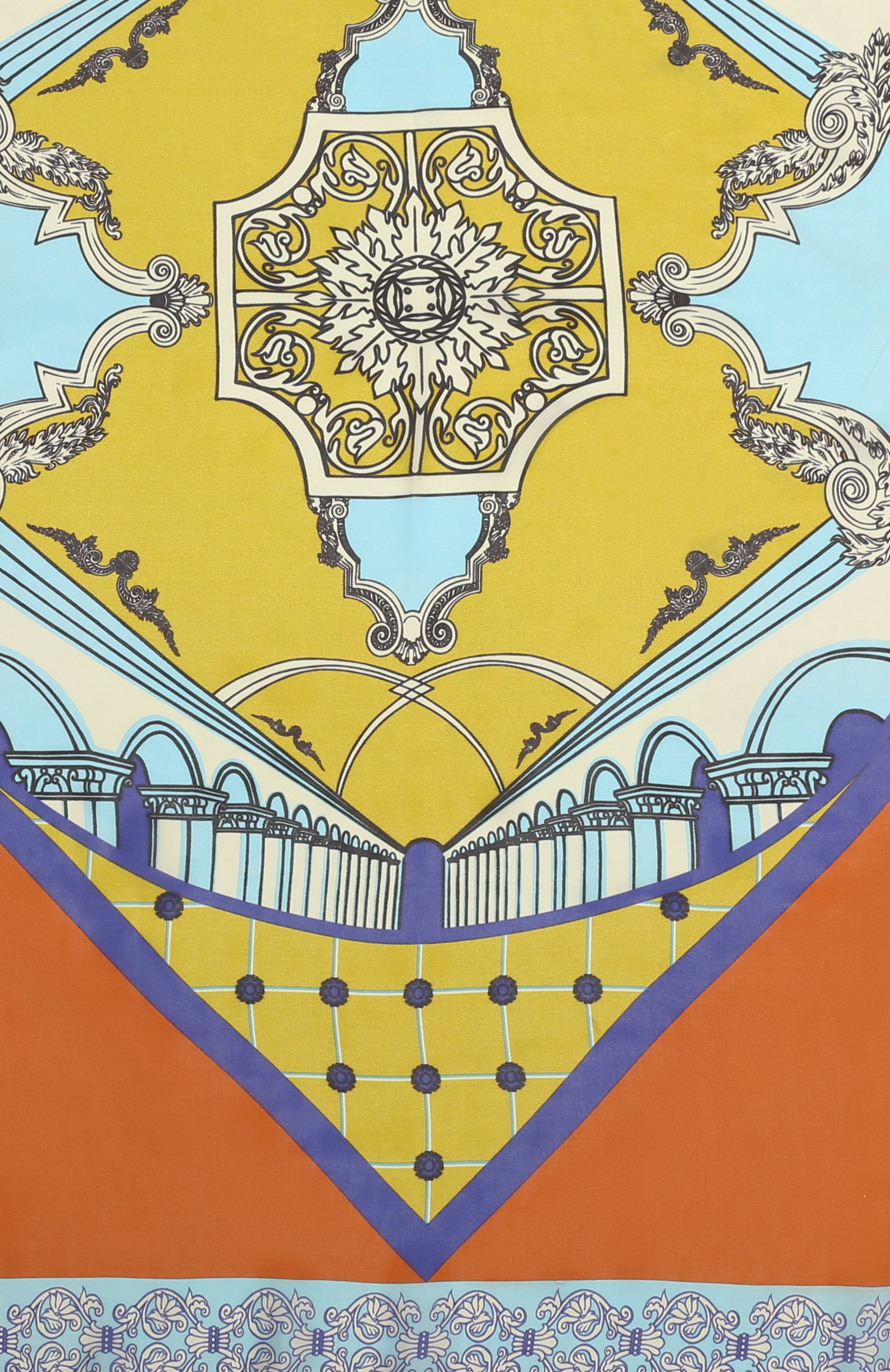 Шелковый платок неополитен GOURJI оранжевого цвета по цене 22980 руб., арт. T26NEO7RO, фото 5 Шелковый платок неополитен GOURJI, арт. T26NEO7RO, фото 5