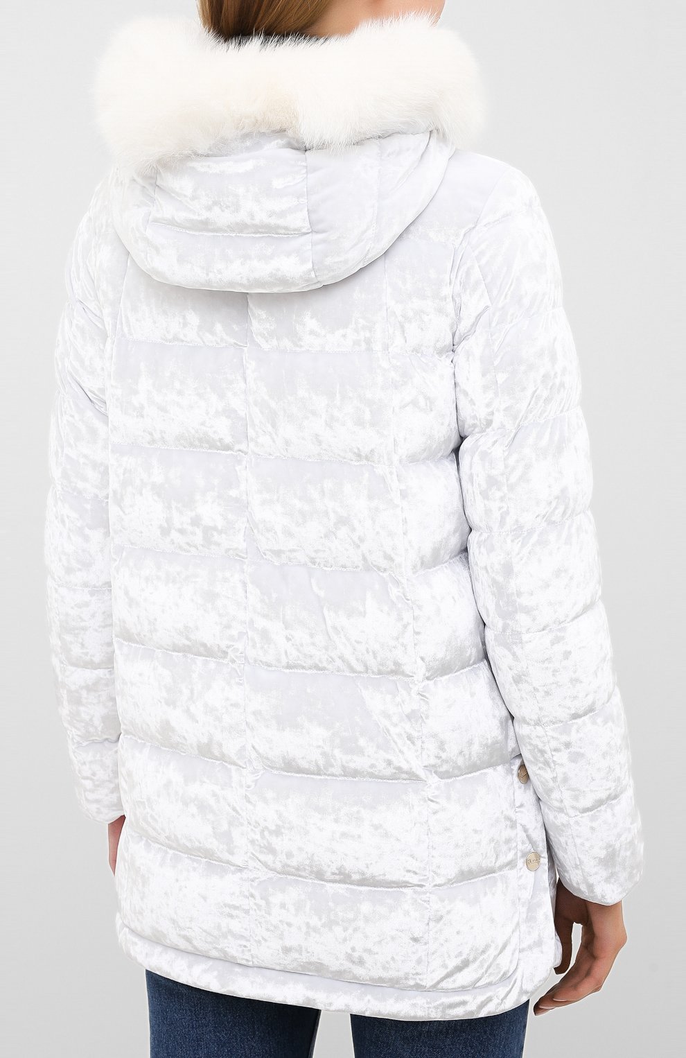 Пуховик с отделкой мехом HERNO, арт. PI061DR/15357S, фото 4