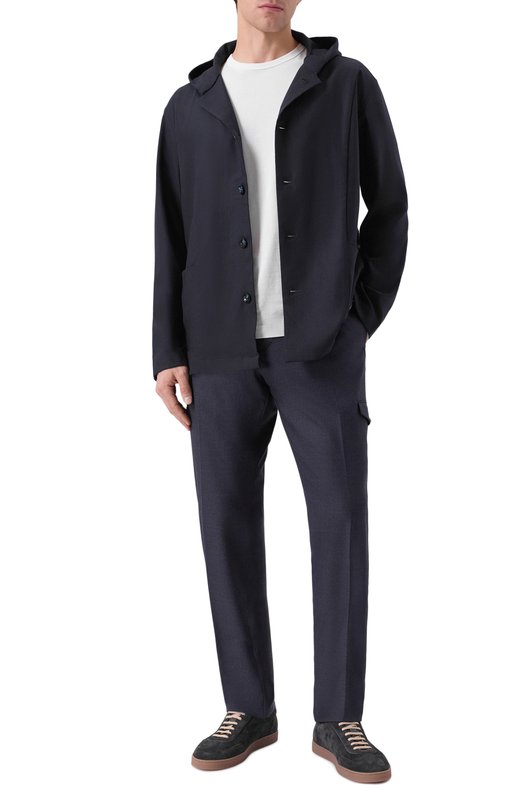 Шерстяные брюки Kiton UPLACTRK0170H03 Синий  UPLACTRK0170H03 Фото 2