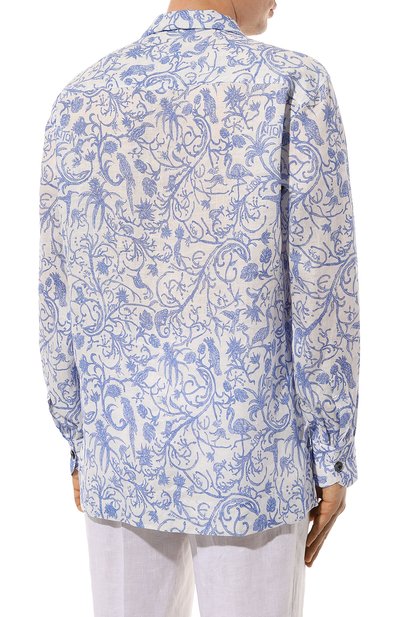 Льняная рубашка KITON, арт. UMC030H08902, фото 4