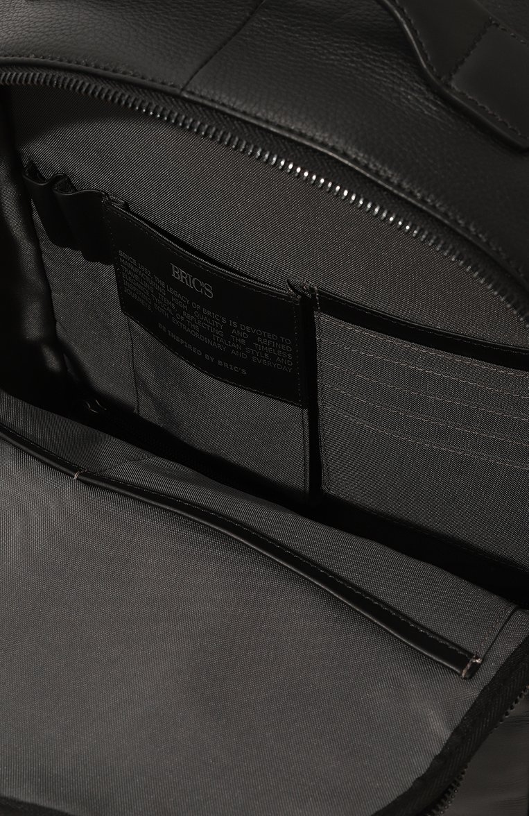 Мужская рюкзак torino business BRIC`S черного цвета, арт. BR107702.001 | Фото 5 (Материал: Натуральная кожа; Материал сплава: Проставлено; Драгоценные камни: Проставлено; Размер: large)