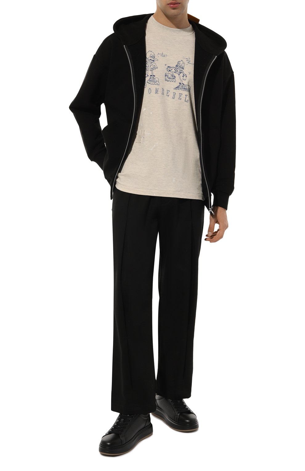 Кожаные кеды WOOLRICH, арт. WFM242.010.1200, фото 2