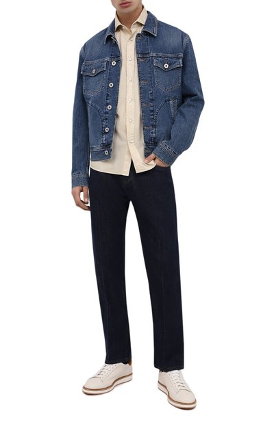 Кожаные кеды BRUNELLO CUCINELLI, арт. MZUAL0L287, фото 2