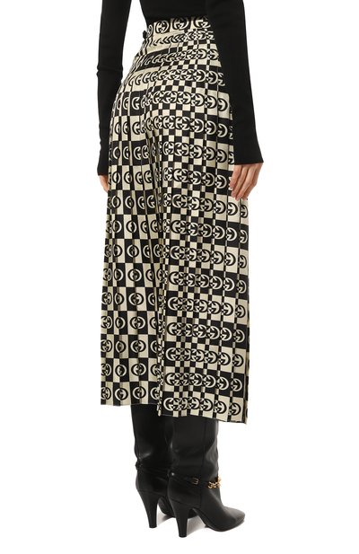 Шелковая  юбка GUCCI, арт. 671153 Z8AVQ, фото 4