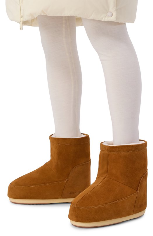 Замшевые полусапоги Icon Low Nolace Moon Boot 80D1409400 Коричневый  80D1409400 Фото 2