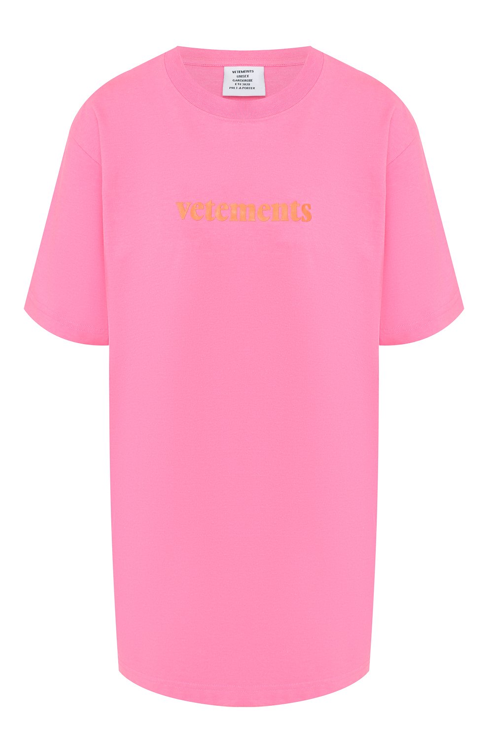 Футбол ка VETEMENTS, арт. SS20TR305 1610/W/FLU0 PINK, фото 1