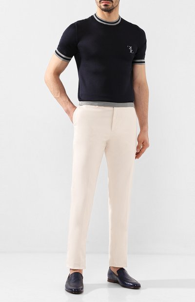 Лоферы из кожи крокодила BARRETT, арт. 201U087.3/C0CC0DRILL0 CREAM/CNIL, фото 2