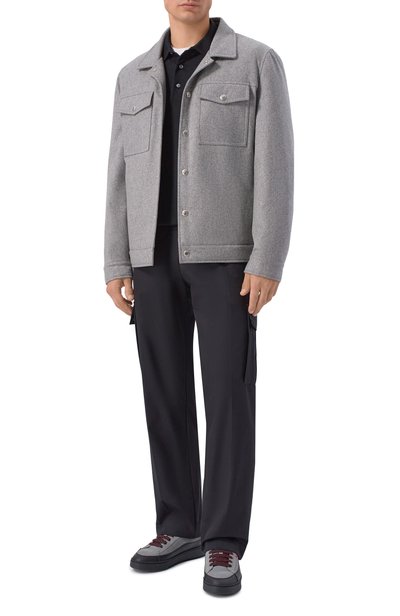 Кожаные кеды rudys BALLY серого цвета по цене 53900 руб., арт. MSK0E7/VT992__SU009I0W9, фото 2 Кожаные кеды rudys BALLY, арт. MSK0E7/VT992__SU009I0W9, фото 2