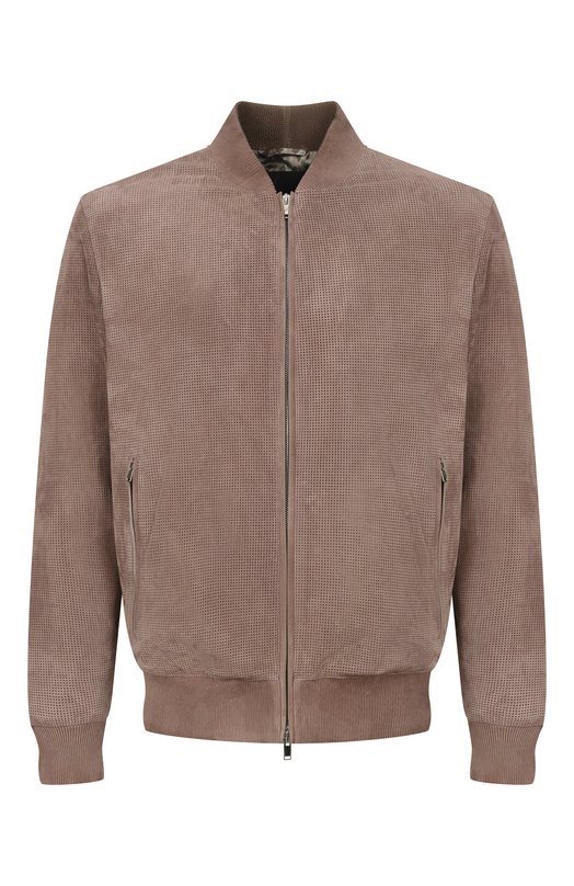 Замшевый бомбер MVST M26.2PM.L026/METIS SUEDE/PERF0RATED 6MM Бежевый M26.2PM.L026/METIS SUEDE/PERF0RATED 6MM