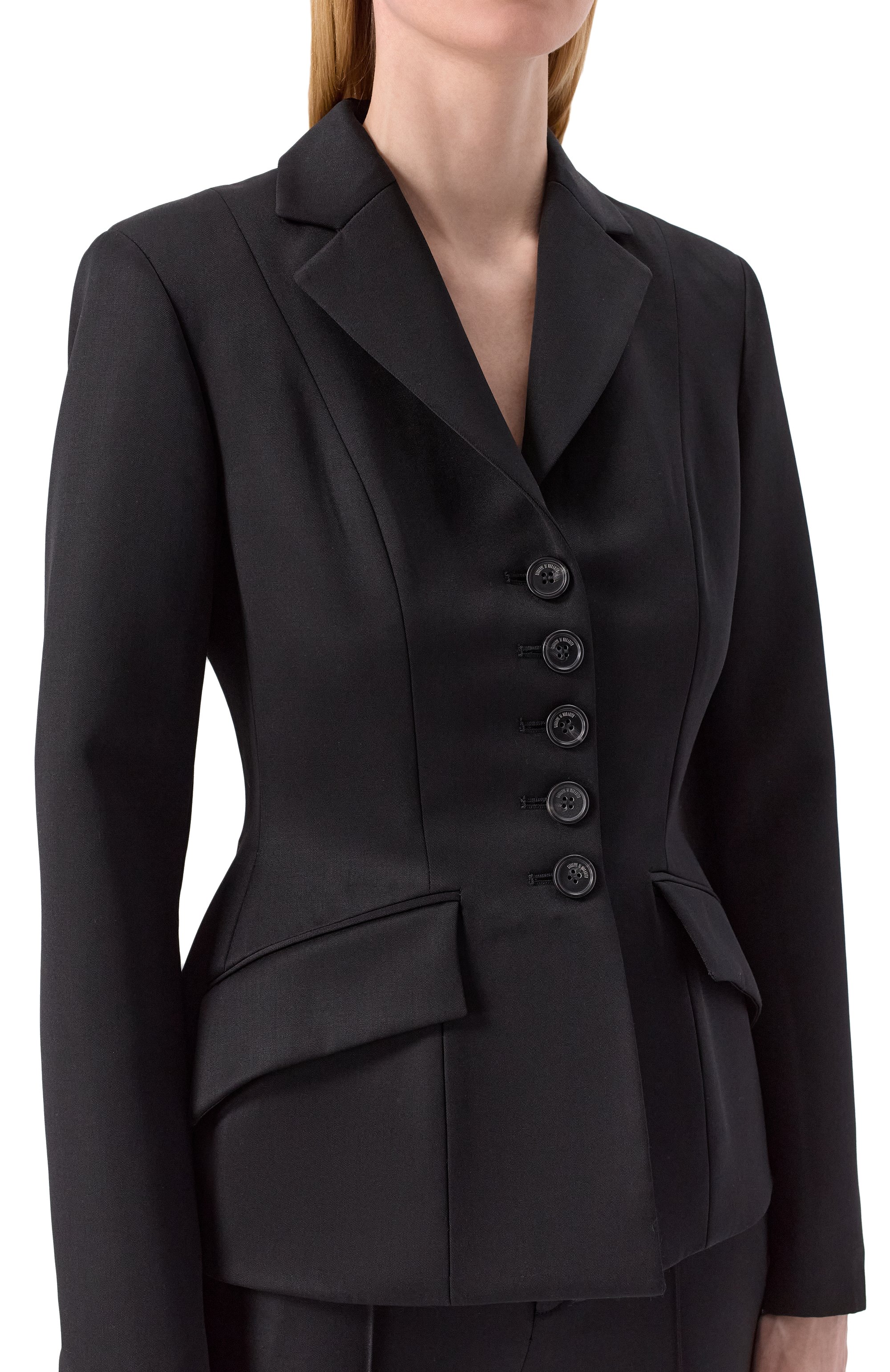 Шерстяной жакет GIUSEPPE DI MORABITO черного цвета по цене 115000 руб., арт. 04SSJA114 04410A, фото 5 Шерстяной жакет GIUSEPPE DI MORABITO, арт. 04SSJA114 04410A, фото 5