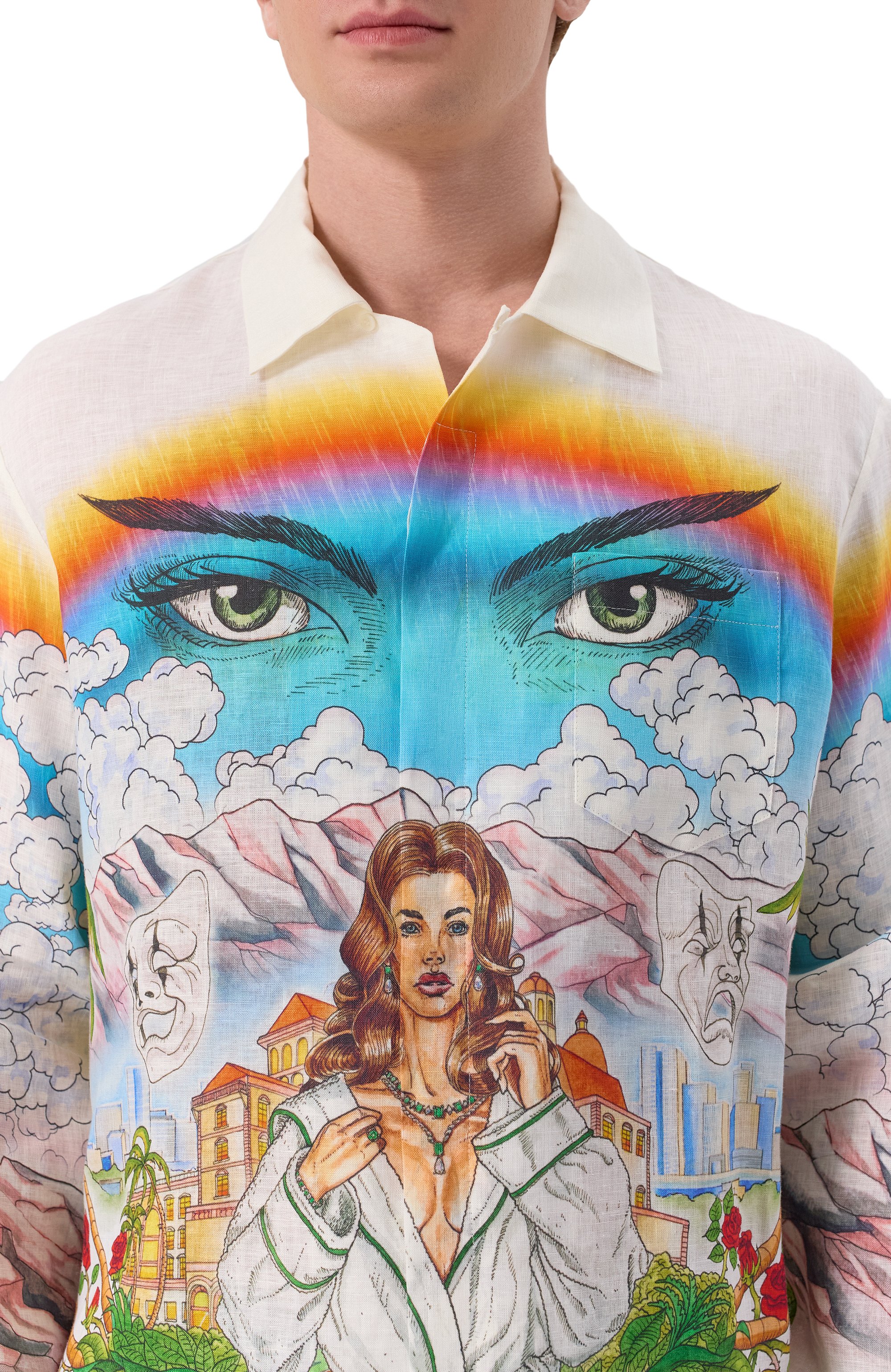 Льняная рубашка CASABLANCA, арт. U-MS25-SH-006-04, фото 5