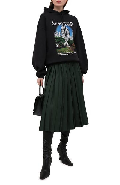 Хлопковое худи BALENCIAGA черного цвета по цене 108500 руб., арт. 641529/TJVH9, фото 2 Хлопковое худи BALENCIAGA, арт. 641529/TJVH9, фото 2