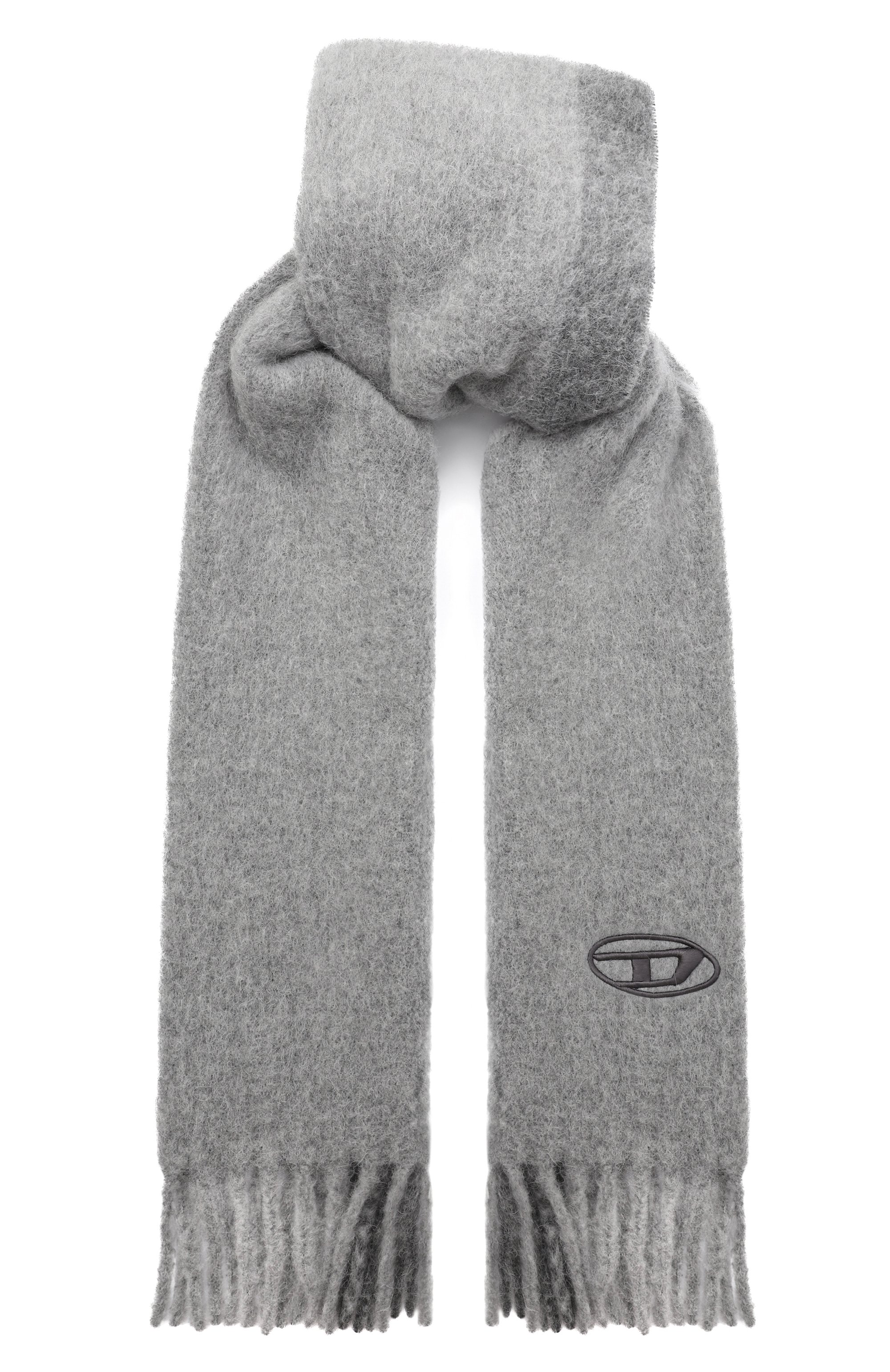 Шарф s-olid DIESEL серого цвета по цене 18550 руб., арт. A21744/0EGDZ, фото 1 Шарф s-olid DIESEL, арт. A21744/0EGDZ, фото 1