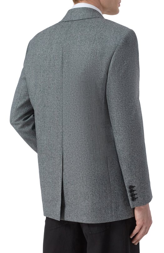 Шерстяной пиджак Saint Laurent 837196/Y5H54 Серый  837196/Y5H54 Фото 4