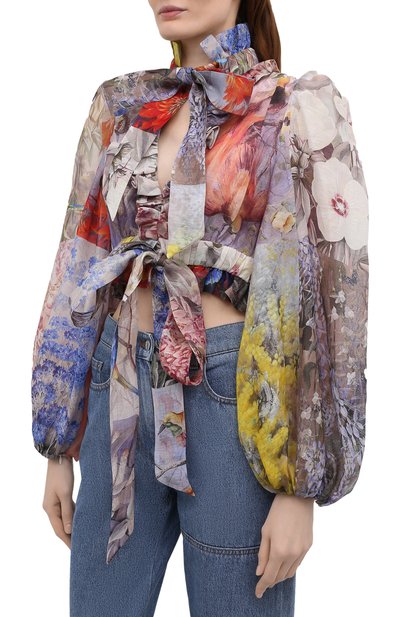 Льняная блузка ZIMMERMANN, арт. 1363TB0T, фото 3