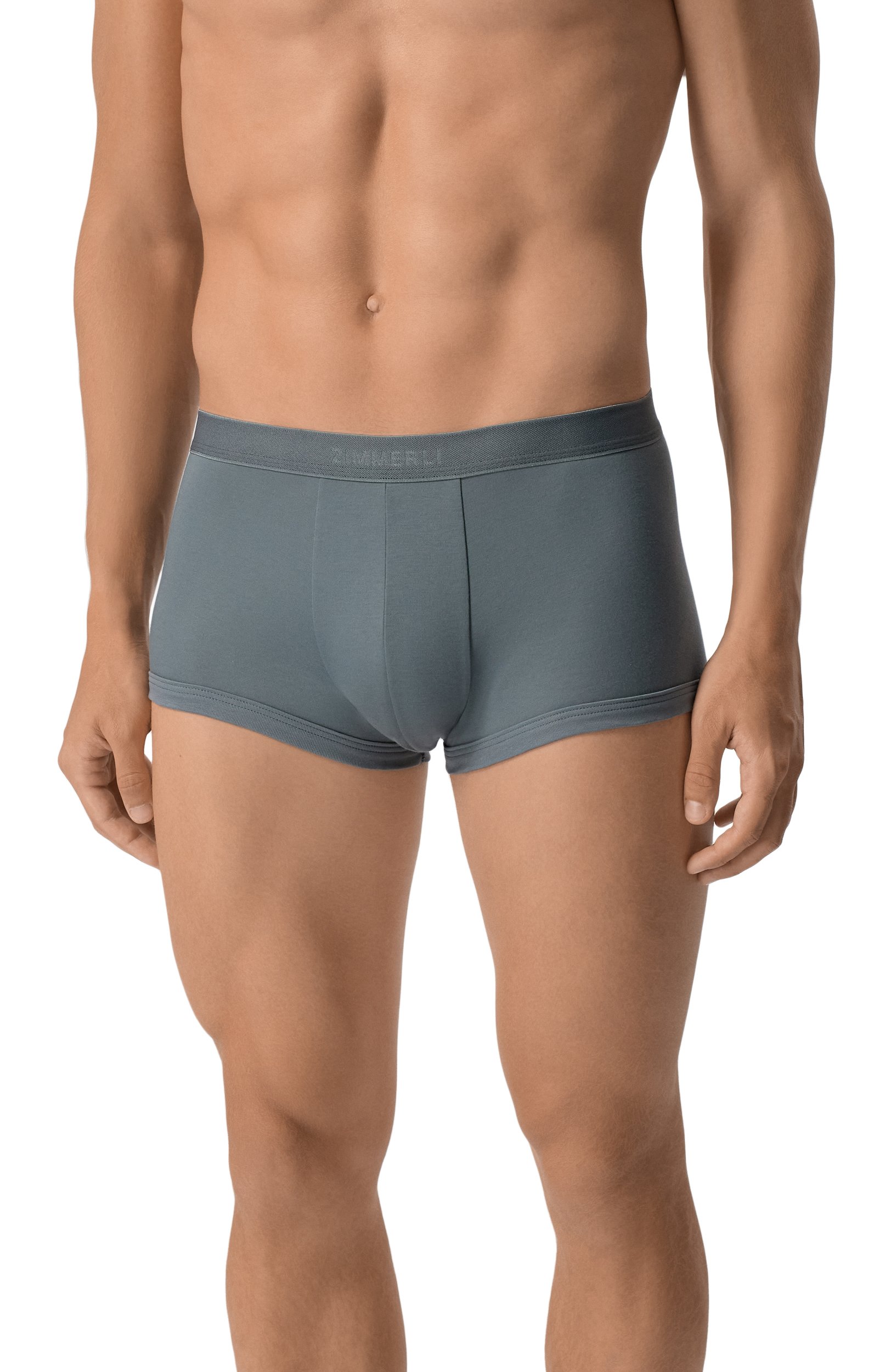 Хлопковые боксеры ZIMMERLI темно-серого цвета по цене 14450 руб., арт. 286-1445, фото 2 Хлопковые боксеры ZIMMERLI, арт. 286-1445, фото 2