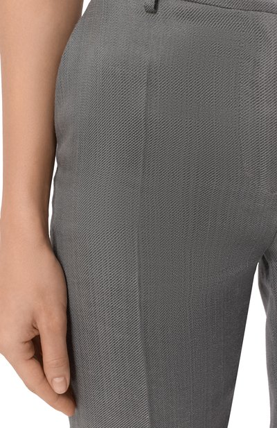 Брюки из вискозы и льна ANTONELLI FIRENZE серого цвета по цене 64950 руб., арт. J8374N/974, фото 5 Брюки из вискозы и льна ANTONELLI FIRENZE, арт. J8374N/974, фото 5