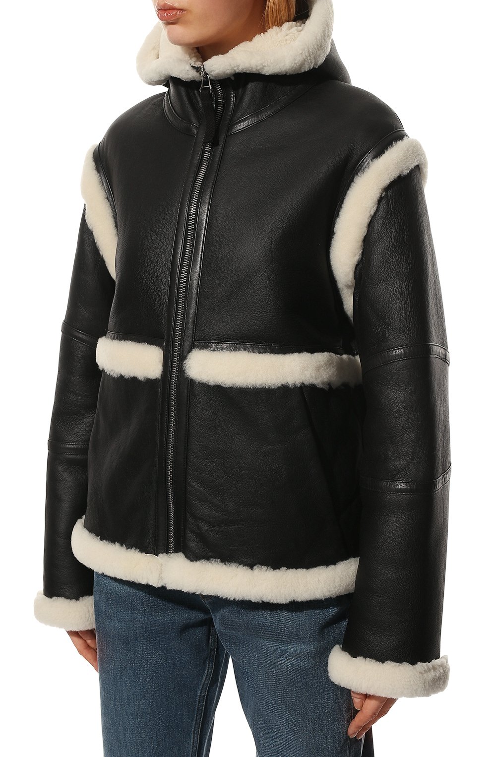Дубленка HELMUT LANG черного цвета по цене 207000 руб., арт. L09HW401, фото 3 Дубленка HELMUT LANG, арт. L09HW401, фото 3