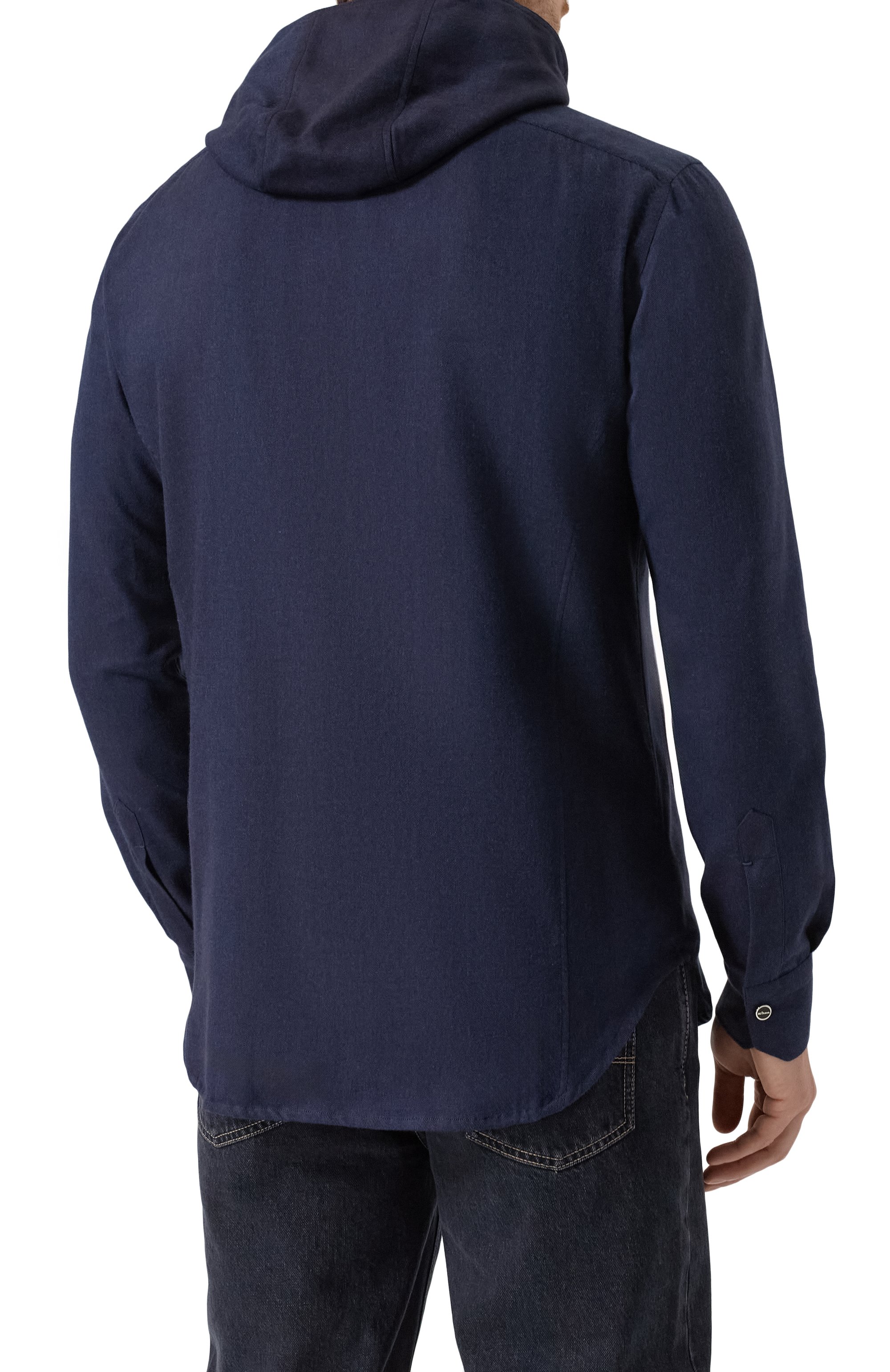 Рубашка из хлопка и лиоцелла KITON, арт. UMCMARH0944013, фото 4