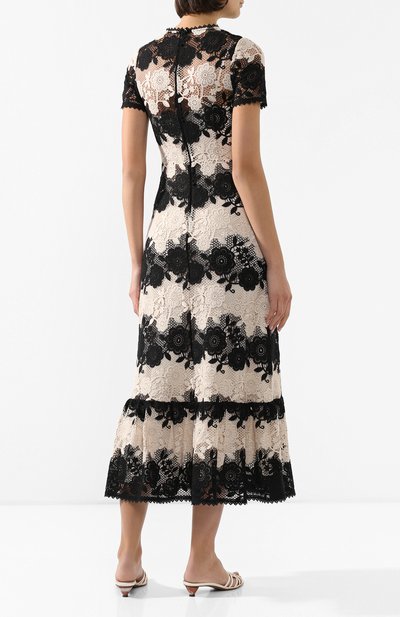 Платье REDVALENTINO черно-белого цвета по цене 141000 руб., арт. TR0VA12Y/51V, фото 4 Платье REDVALENTINO, арт. TR0VA12Y/51V, фото 4