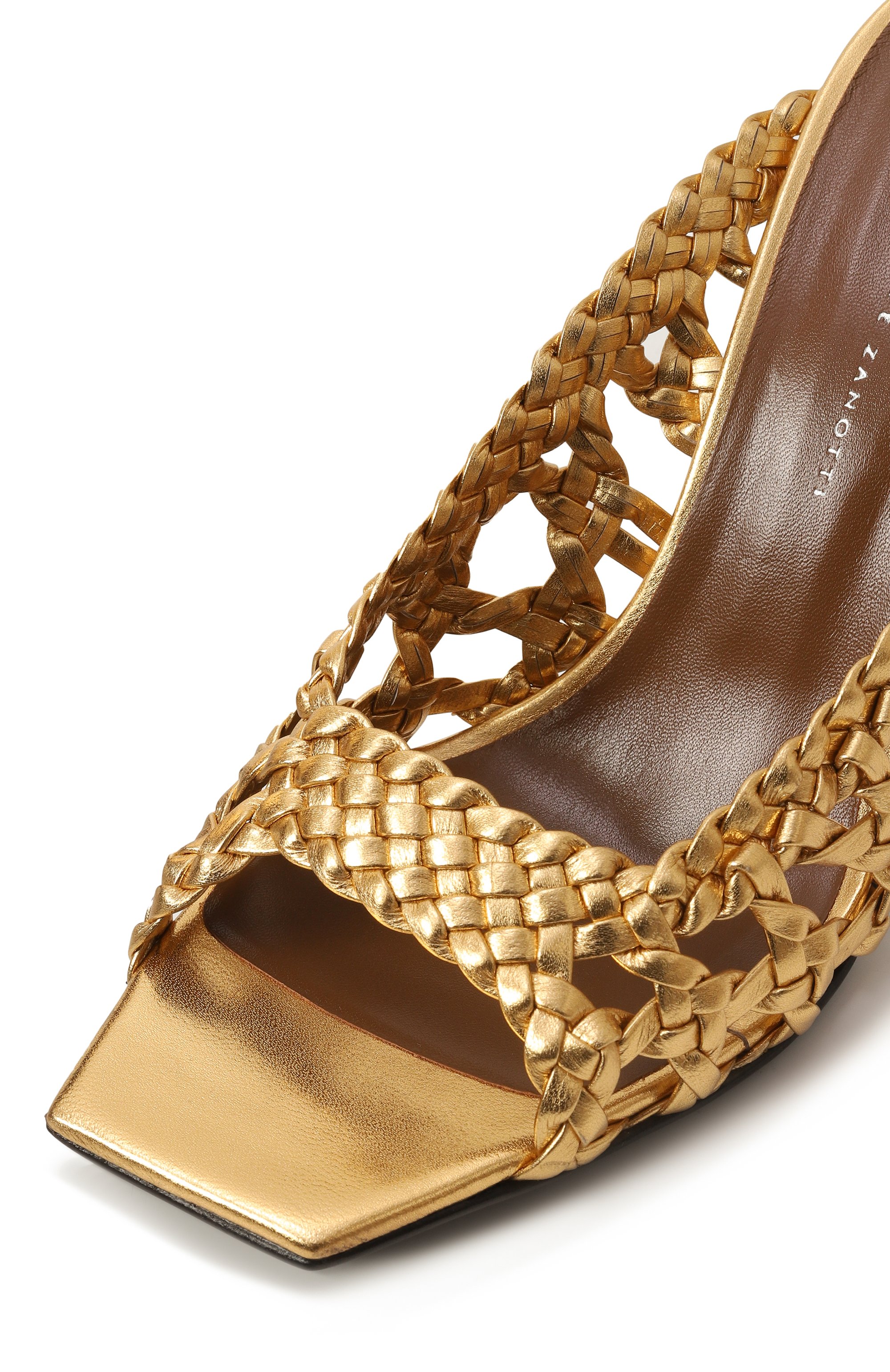 Кожаные мюли gz mya cage 90 GIUSEPPE ZANOTTI DESIGN золотого цвета по цене 93700 руб., арт. E500009, фото 7 Кожаные мюли gz mya cage 90 GIUSEPPE ZANOTTI DESIGN, арт. E500009, фото 7