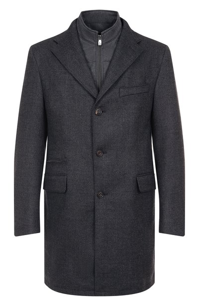 Мужское шерстяное пальто CORNELIANI, арт. 261590-2612500