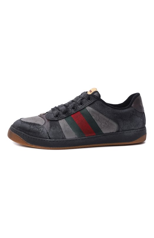 Текстильные кеды Screener Gucci 857889/FAFEN Чёрный  857889/FAFEN Фото 3