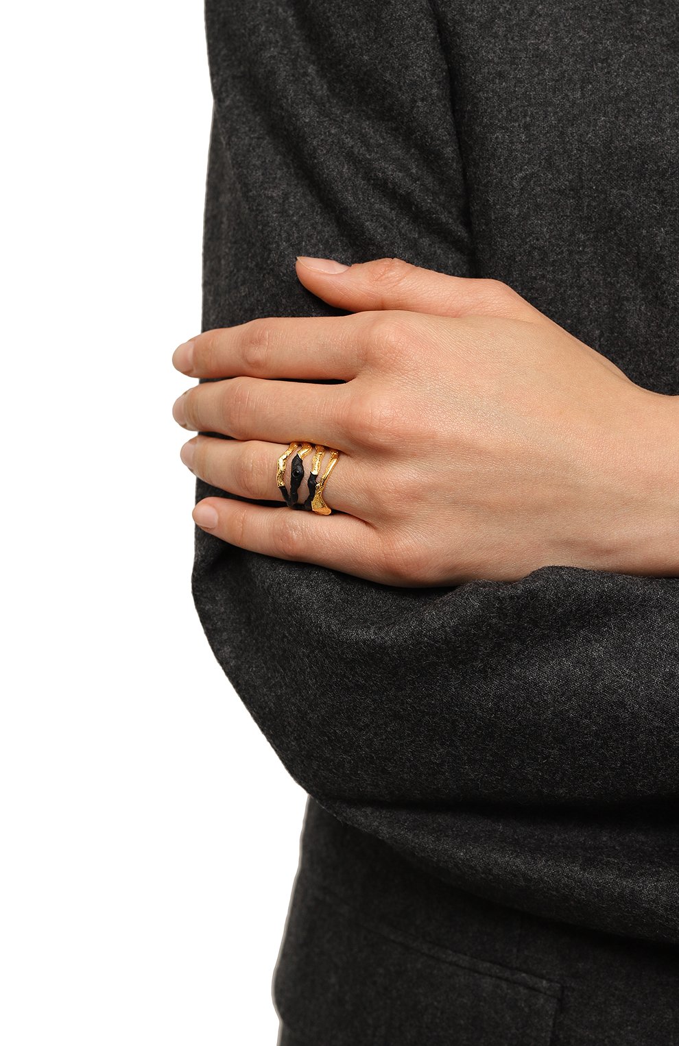 Кольцо flame STATEMENTS золотого цвета по цене 19690 руб., арт. LA R01F GB, фото 2 Кольцо flame STATEMENTS, арт. LA R01F GB, фото 2