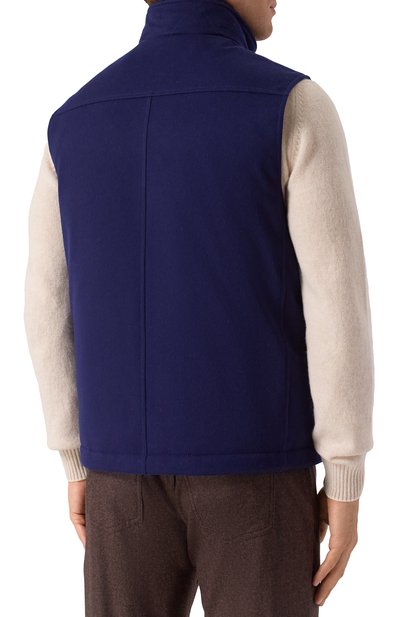 Пуховый жилет с отделкой из овчины BRUNELLO CUCINELLI, арт. MM4701646, фото 4